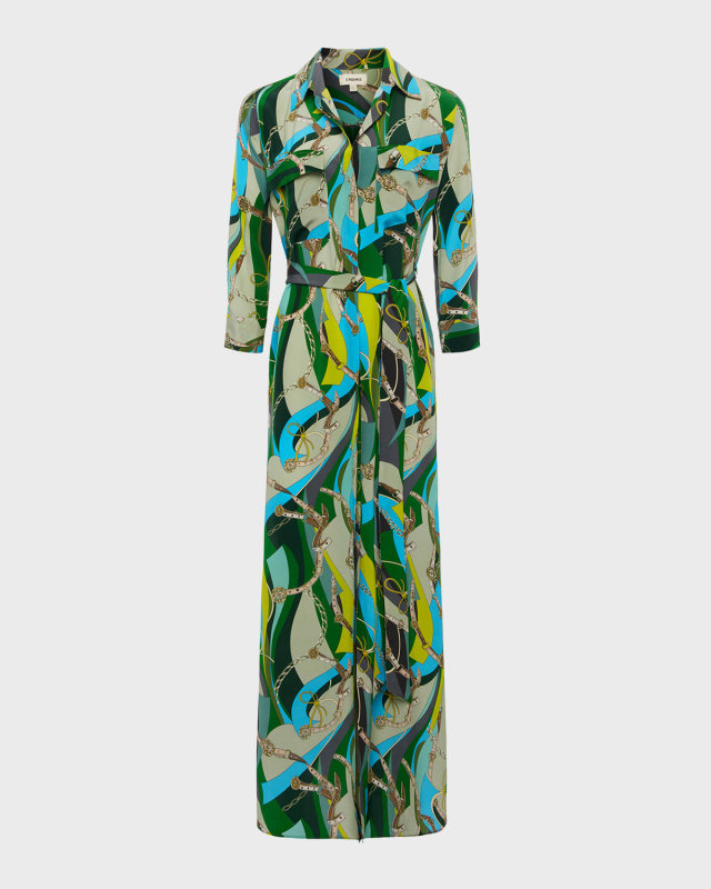 Cameron Silk Maxi Shirtdress